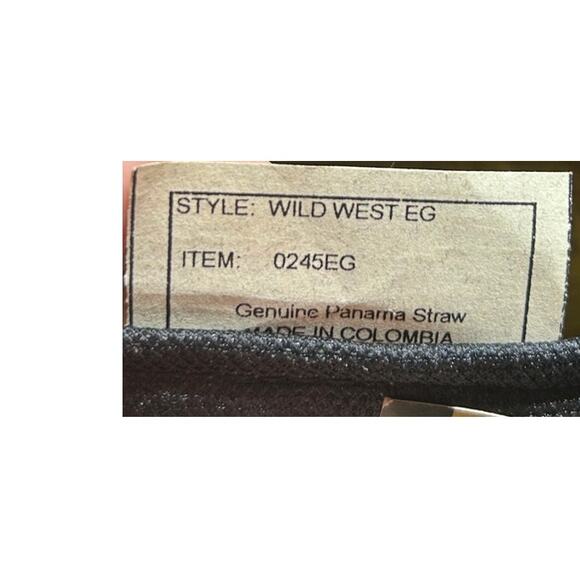 Montecarlo Wild West Lime Green genuine Panama straw hat made in Colombia nwt main image 3